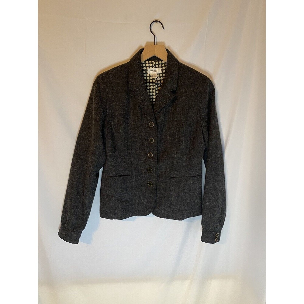 Issac Mizrahi For Target Dark Gray 2 Pocket Blazer Size 10